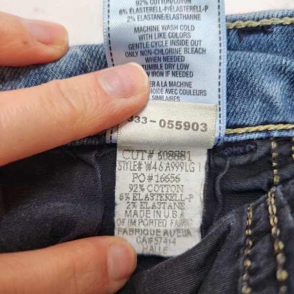 True Religion Halle Mid Rise Skinny Medium Wash Stretch Denim Jeans Women's 27 - Picture 12 of 12